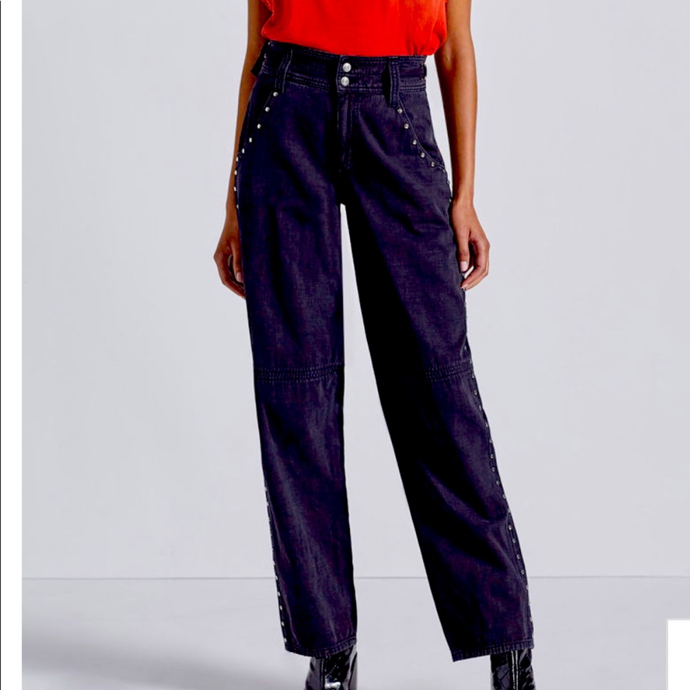 Current Elliot STUDDED DEBBIE Pant NWT